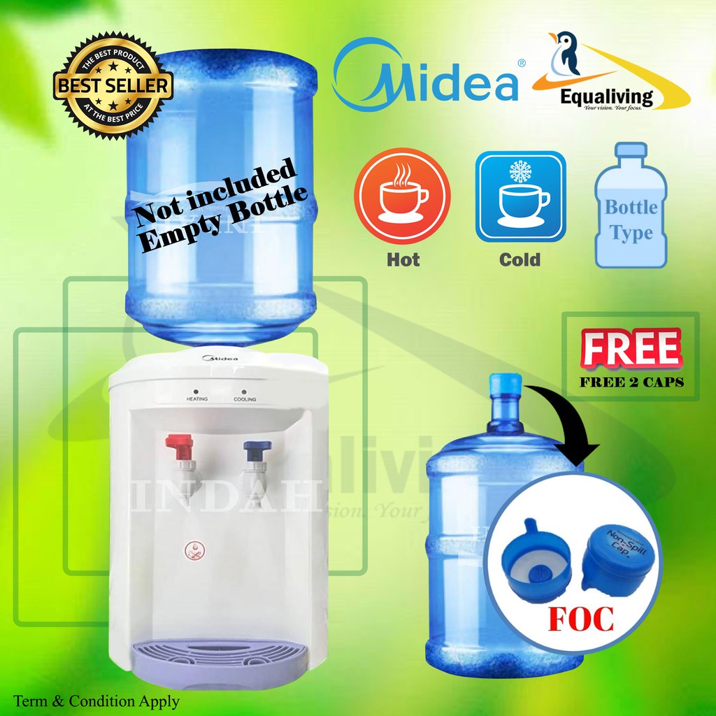 Midea Water Dispenser Bottle Type Hot and Cold Water Dispenser Model 721 Shopee Malaysia