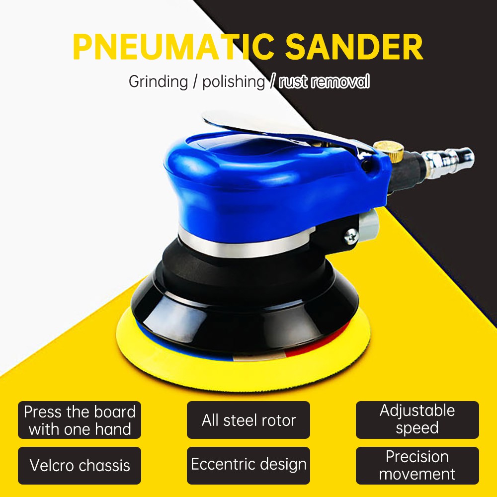 5 Inch Air Sander vacuum Air Sander Air Orbital Sander Pneumatic Round