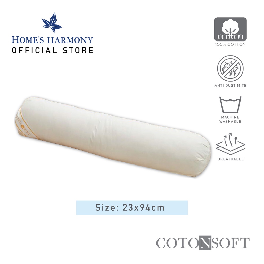 Cotonsoft Natural 100 Cotton Bolster Shopee Malaysia
