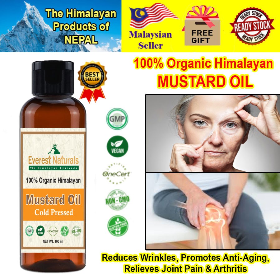 100 Organic ColdPressed Mustard Oil (100ml) Shopee Malaysia