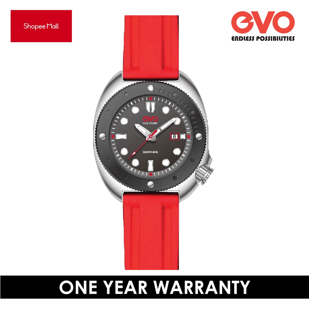 EVOS128 Analog Date Sapphire Glass Watches Shopee Malaysia