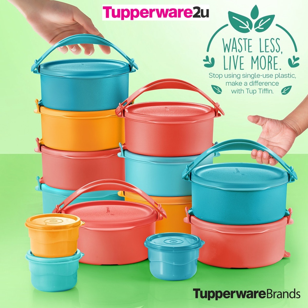 (Ready Stock)(Limited Release) Tupperware Tup Tiffin Set (4) 550ml or