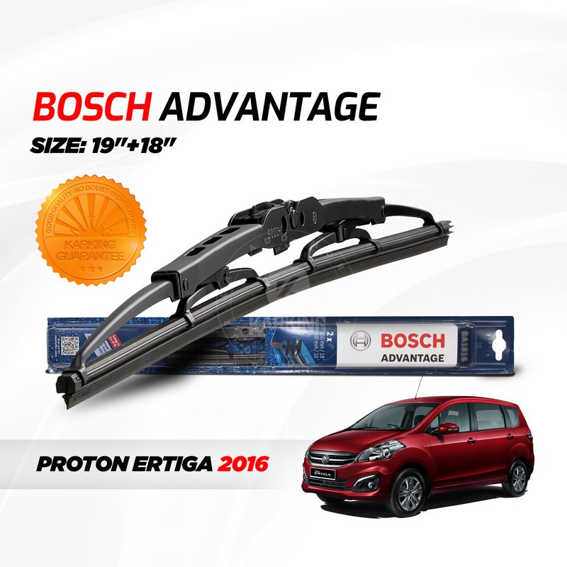 Bosch Advantage Car Wiper Blade Set Proton Ertiga 2016 21"+14" (BA2114