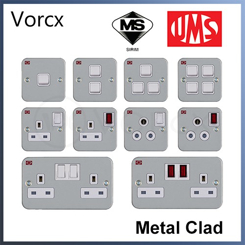 UMS Metal Clad Series Switches and Socket Outlet Shopee Malaysia