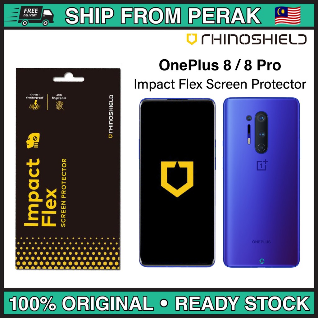 OnePlus 8 / 8 Pro RhinoShield Impact Flex Screen Protector Shopee Malaysia