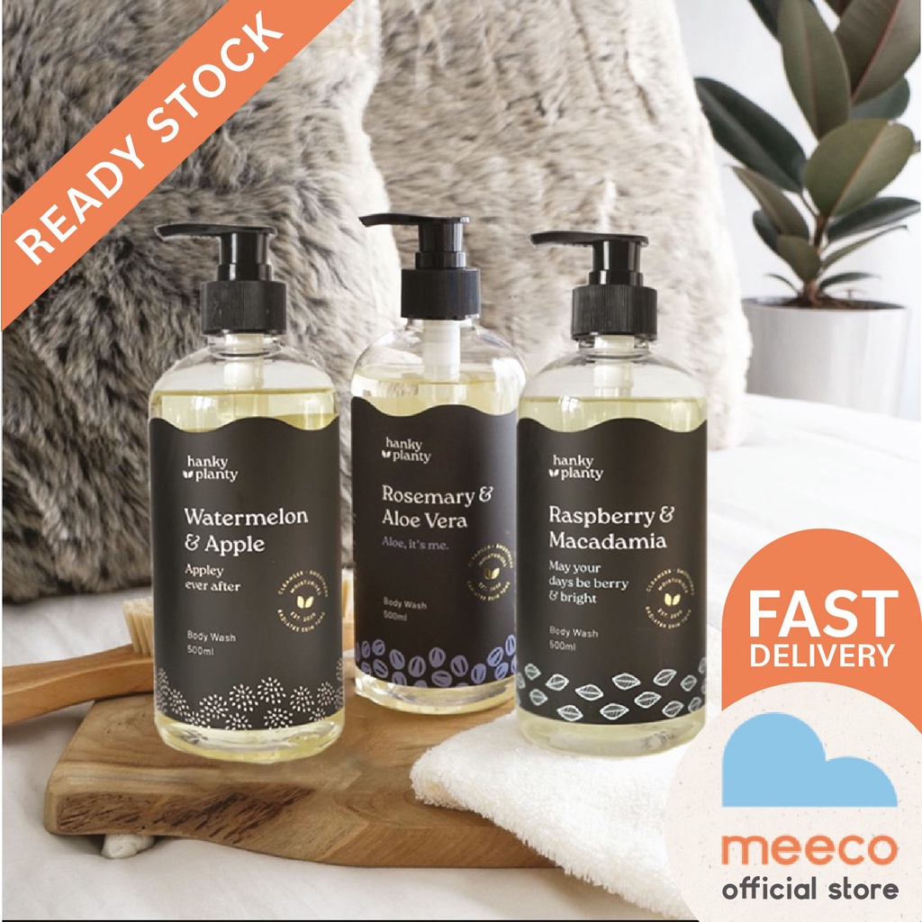 Hanky Planty 500ml Body Wash SulfateFree Gentle and Mild Moisturizing Body Shampoo Hydration