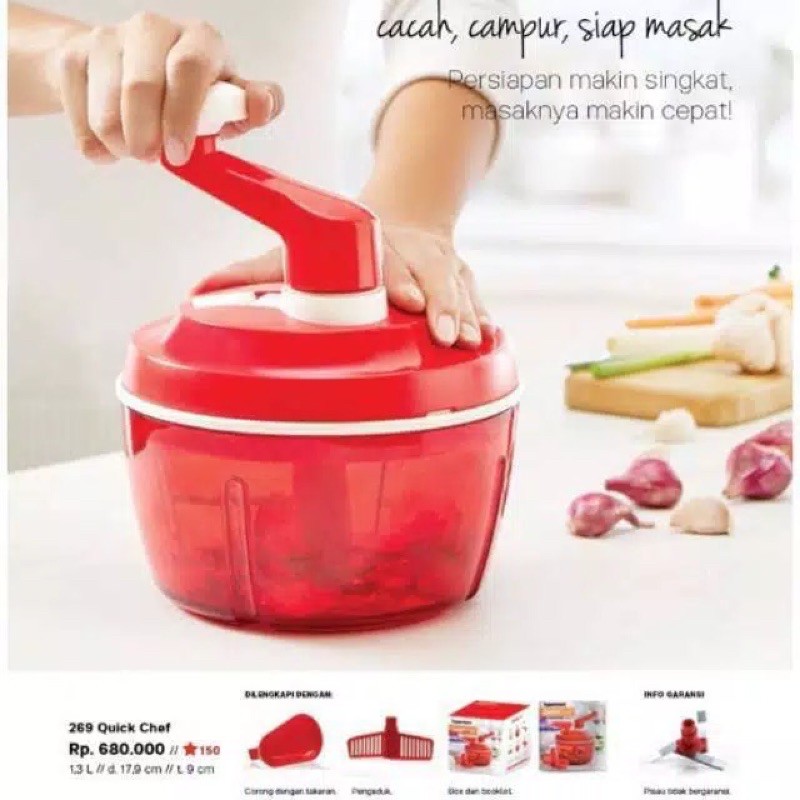 Tupperware Turbo Chopper / Quick Chef High Quality Shopee Malaysia