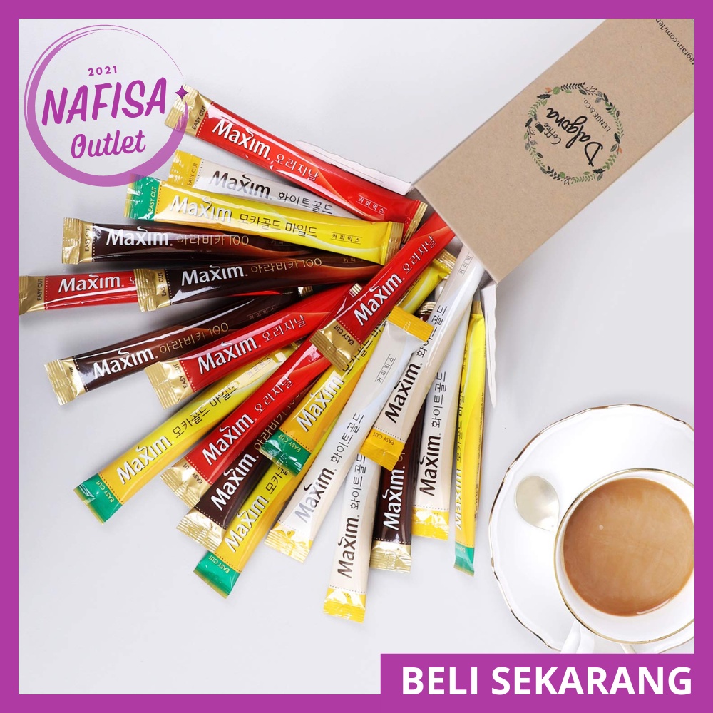 HALAL MADE IN KOREA Air Kopi Maxim Coffee korea Instant Coffee 3 in 1 Mocha White Gold Arabica