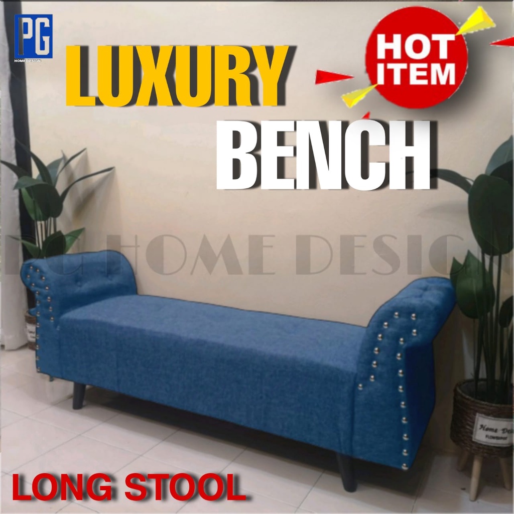 PG HOME LUXURY BENCH LONG STOOL/MATERIAL FABRIC/BENCH SOFA/BENCH