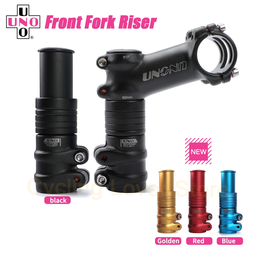 NEW UNO Bicycle Fork Stem Extender 28.6mm 120mm Bike Stem Riser