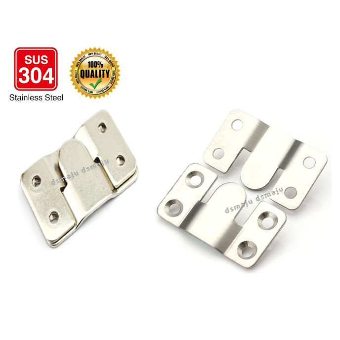 ( 2 PCS ) Stainless Steel Sofa Hook Sofa Connector Frame Connector