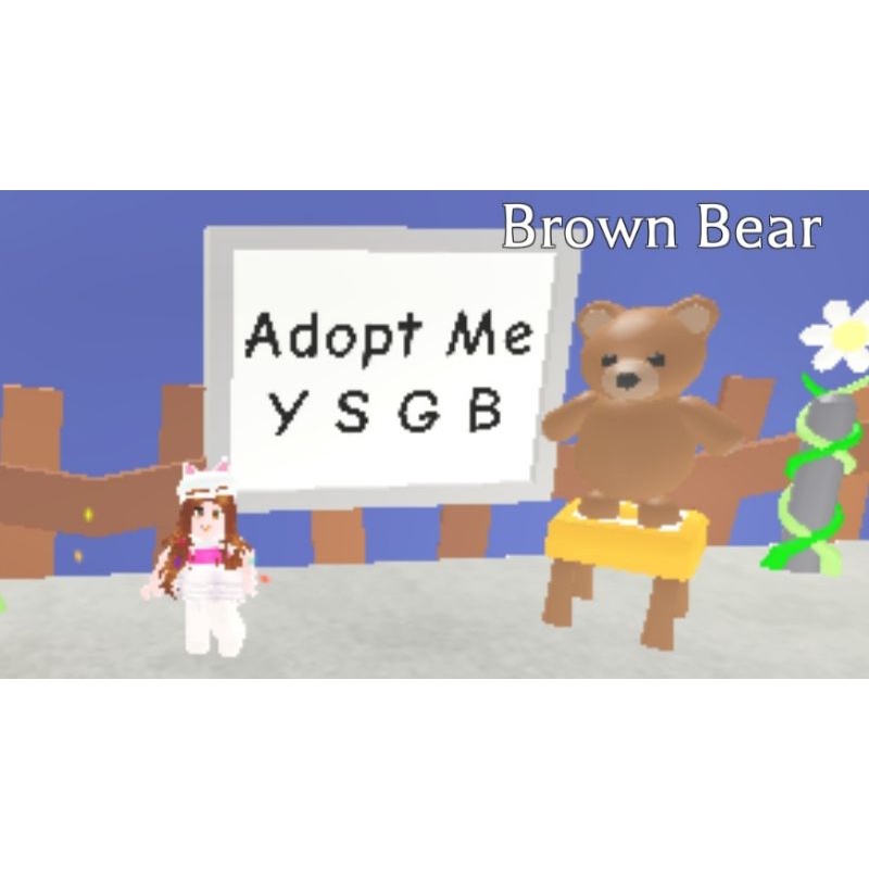BROWN BEAR Pet Adopt Me Roblox (FR/ NFR) Shopee Malaysia