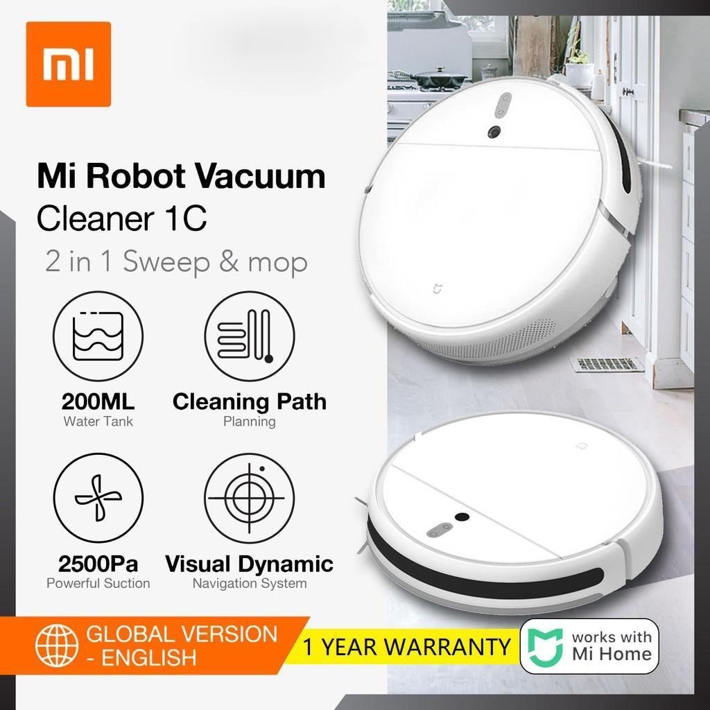 [ GLOBAL VERSION] Xiaomi Mijia 1C Robot Vacuum Mop Shopee Malaysia