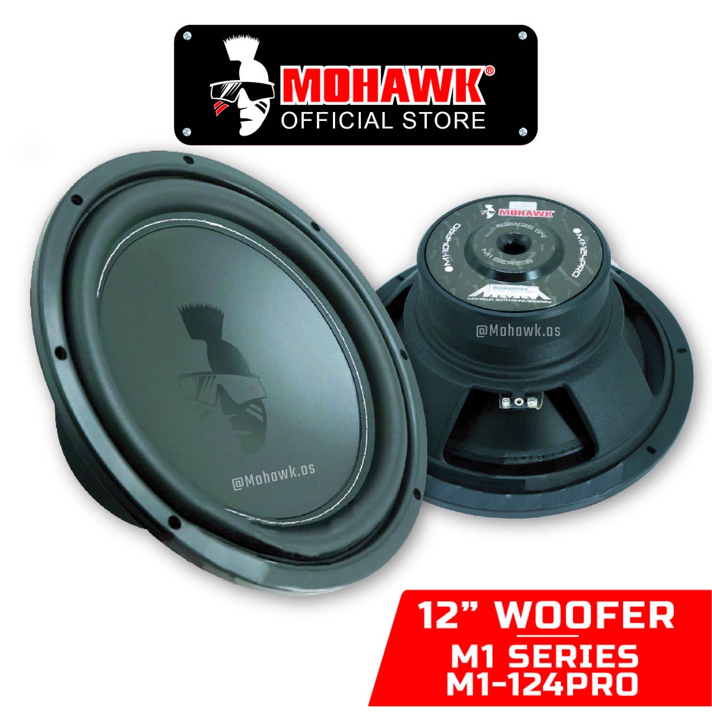 MOHAWK Car Audio M1 SERIES 12 inch SVC Subwoofer, 400W M1124PRO Woofer Shopee Malaysia