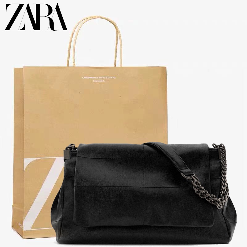 ZARA Original ladies bag single shoulder bag large capacity messenger