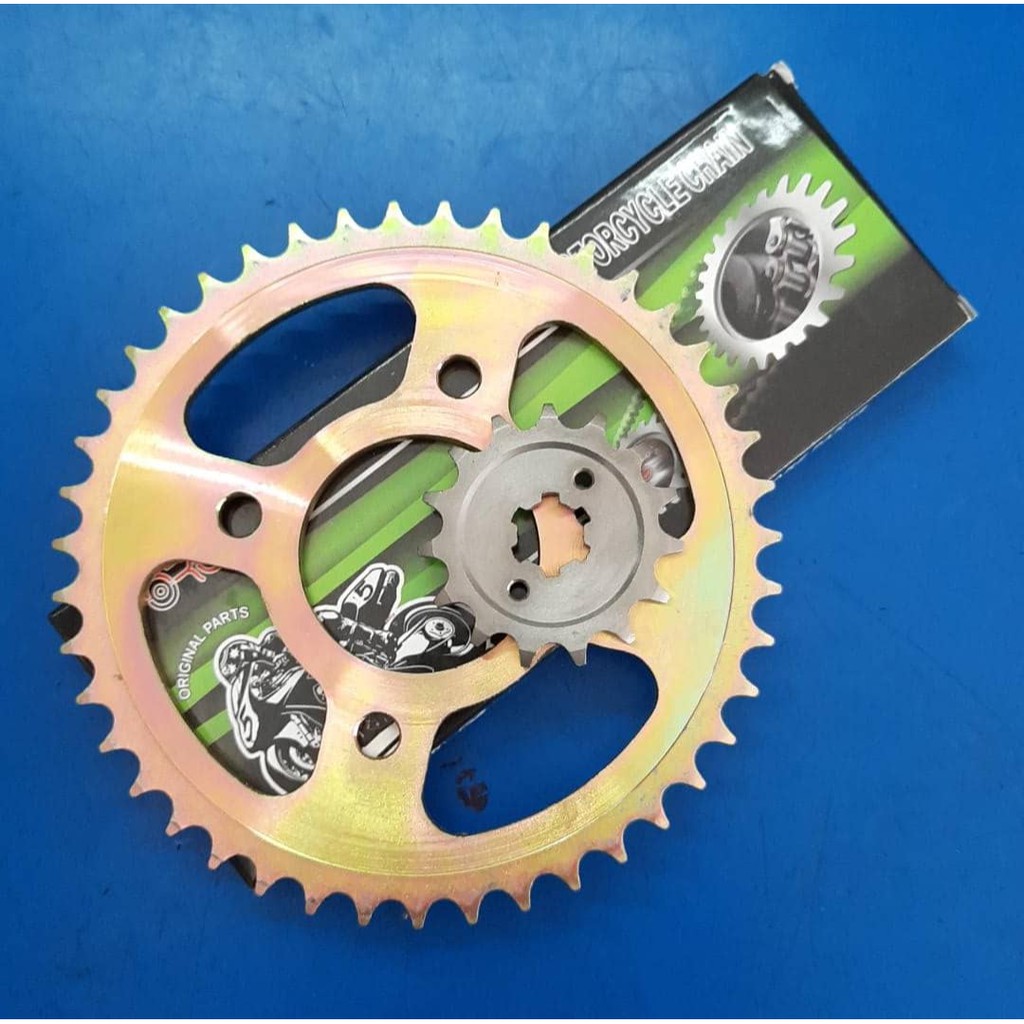 Modenas Pulsar NS160 428H Chain + Sprocket Gear Set (Depan + Belakang