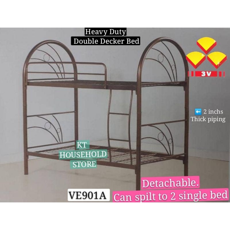 KT WARE 3V VE901A Heavy Duty Double Decker Bunk Bed Bedroom Hostel