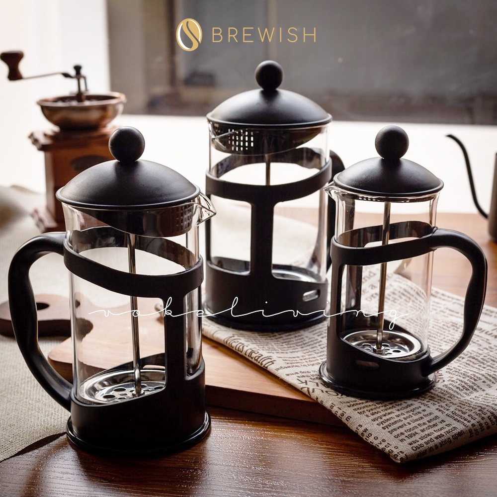 BREWISH Barista French Press Coffee Maker 304 Stainless Steel Coffee