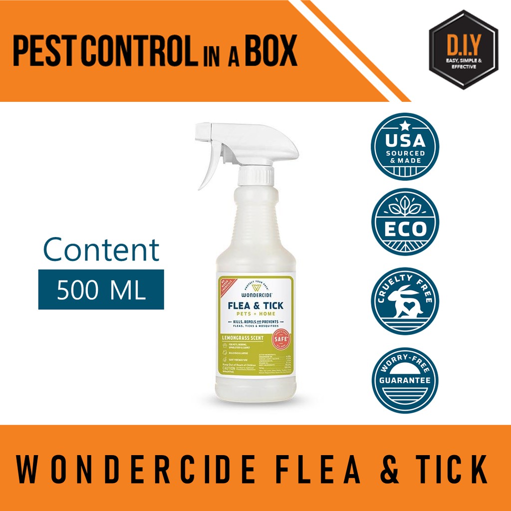Wondercide Lemongrass Flea & Tick Spray for Pets + Home 480ml