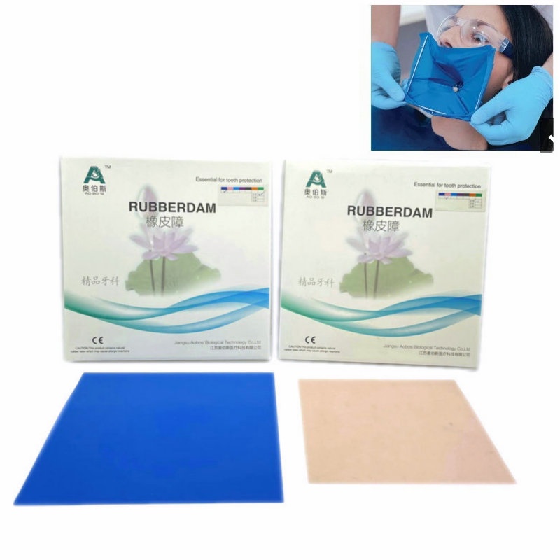 Dental Rubber Dam Natural Rubber Latex Dental Dam Non Sterile Dam Large