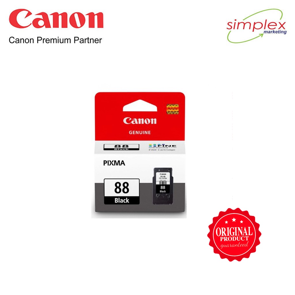 Canon PG88 Black Ink Cartridge for PIXMA Printer E500, E510, E600