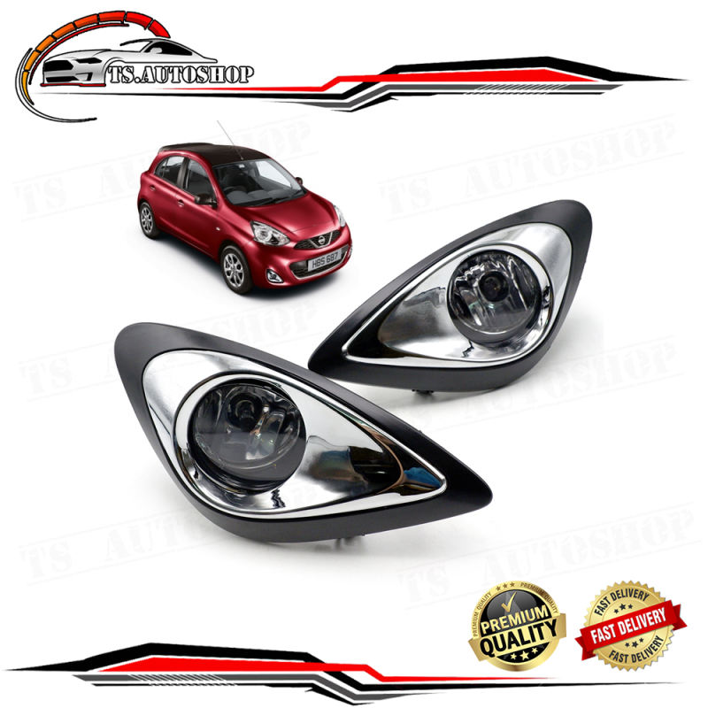 Fog Lamp Set Sport Light With Switch Wiring Complete Nissan March/Micra K13 Facelift Shopee