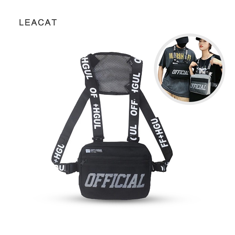 Leacat Men Women HipHop Chest Bag G122 Shopee Malaysia