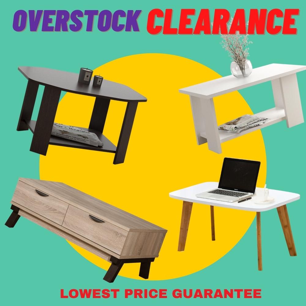 [CLEARANCE] Warehouse Overstock Coffee table meja kopi kayu side table meja murah kitchen