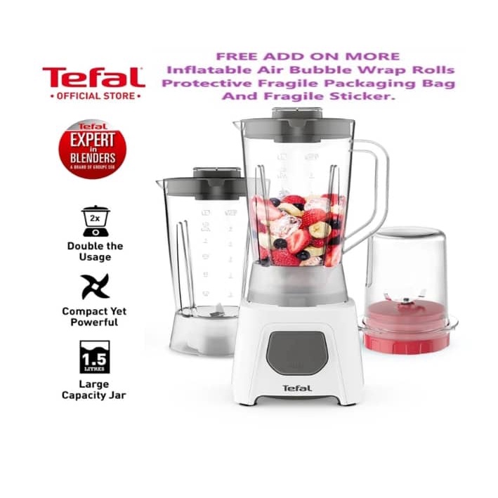 Tefal Plastic Jar 1.25L Blender Blendeo+ UNO 2 With Pulse Function + 2