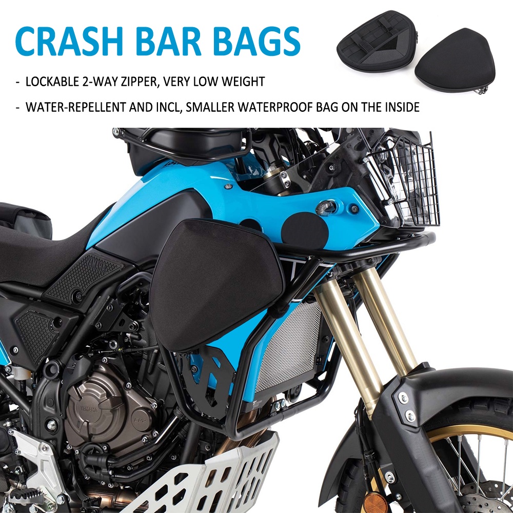 NEW Motorcycle Crash Bar Bags Frame Storage Bag Toolkit Storage Package FOR YAMAHA XT700Z Tenere
