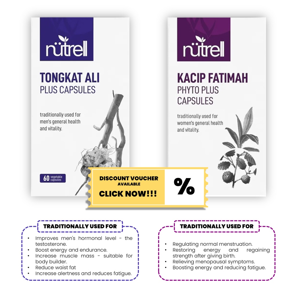 [UTM Research Product ORIGINAL] NUTRELL Tongkat Ali & Kacip Fatimah