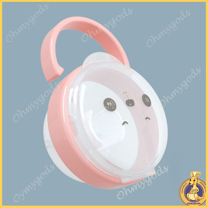 OMG* Baby Pacifier Storage Box Panda Pacifiers Nipple Transparent Dust