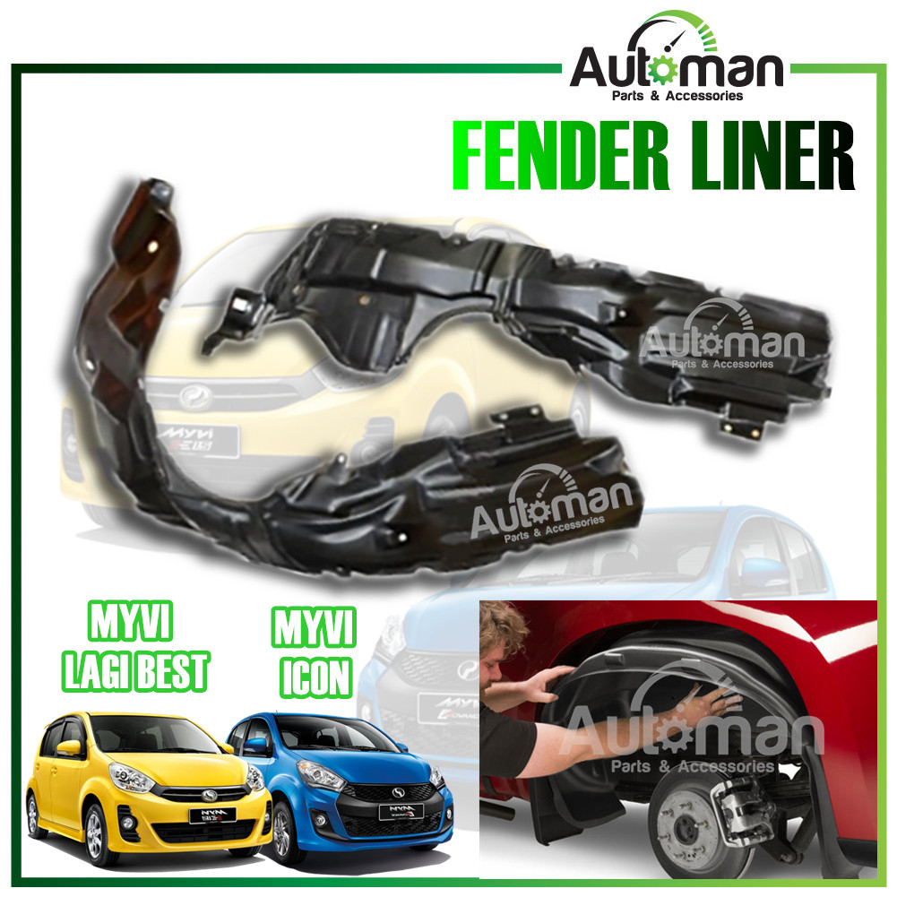 Fender Liner Perodua Myvi Lagi Best / Myvi ICON 2011 2017 Under