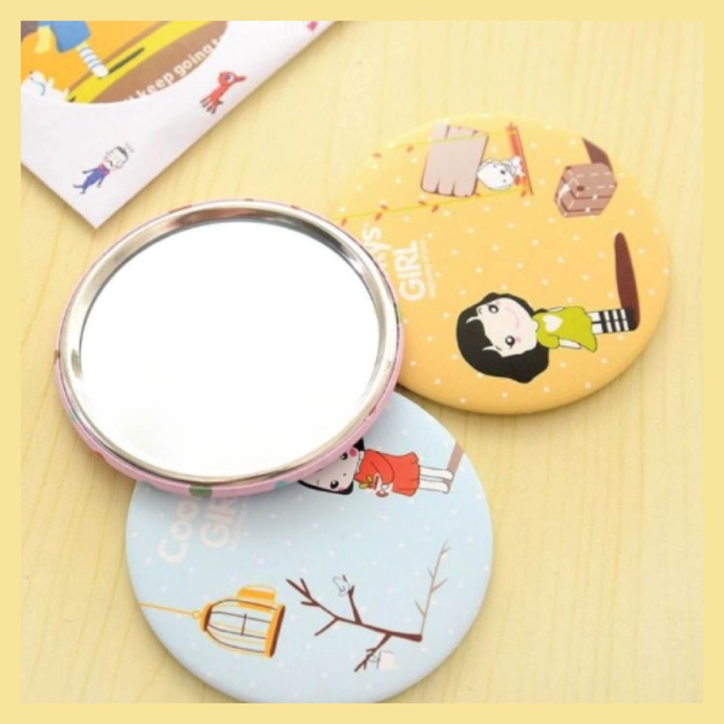 Cute Hand Mirror Random Colour (1pcs) Shopee Malaysia