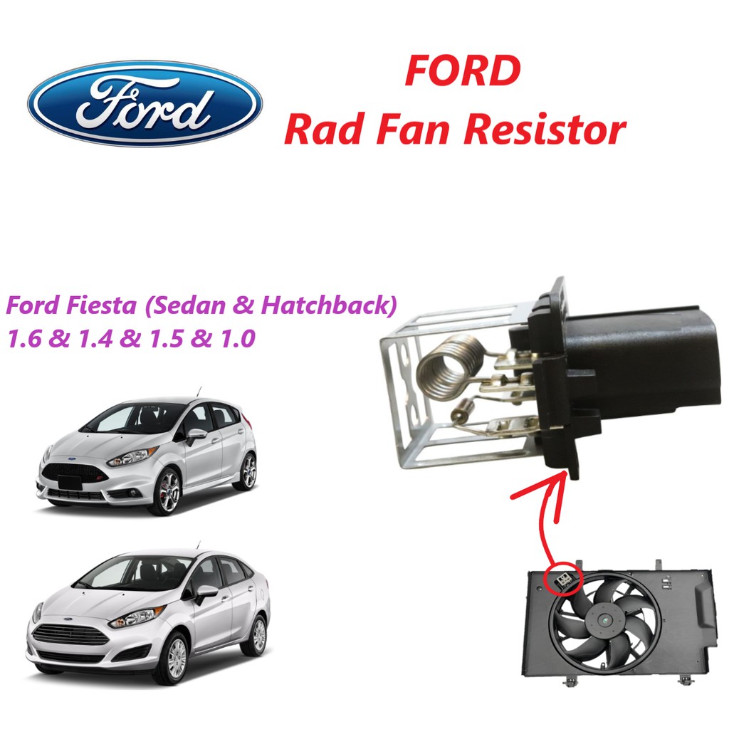 Ford Radiator Fan Resistor -Ford Fiesta 1.6 & 1.4 & 1.5 & 1.0 (2PIN