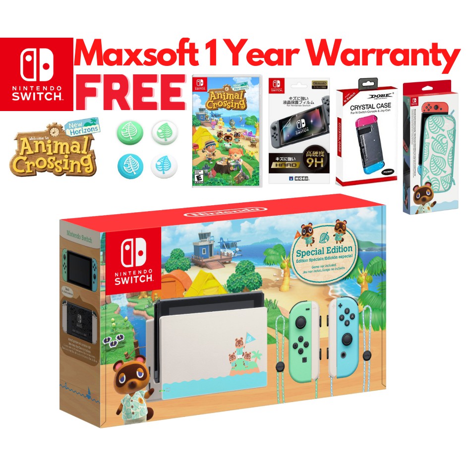 [MAXSOFT]Nintendo Switch V2 Animal Crossing New Horizon Limited Edition