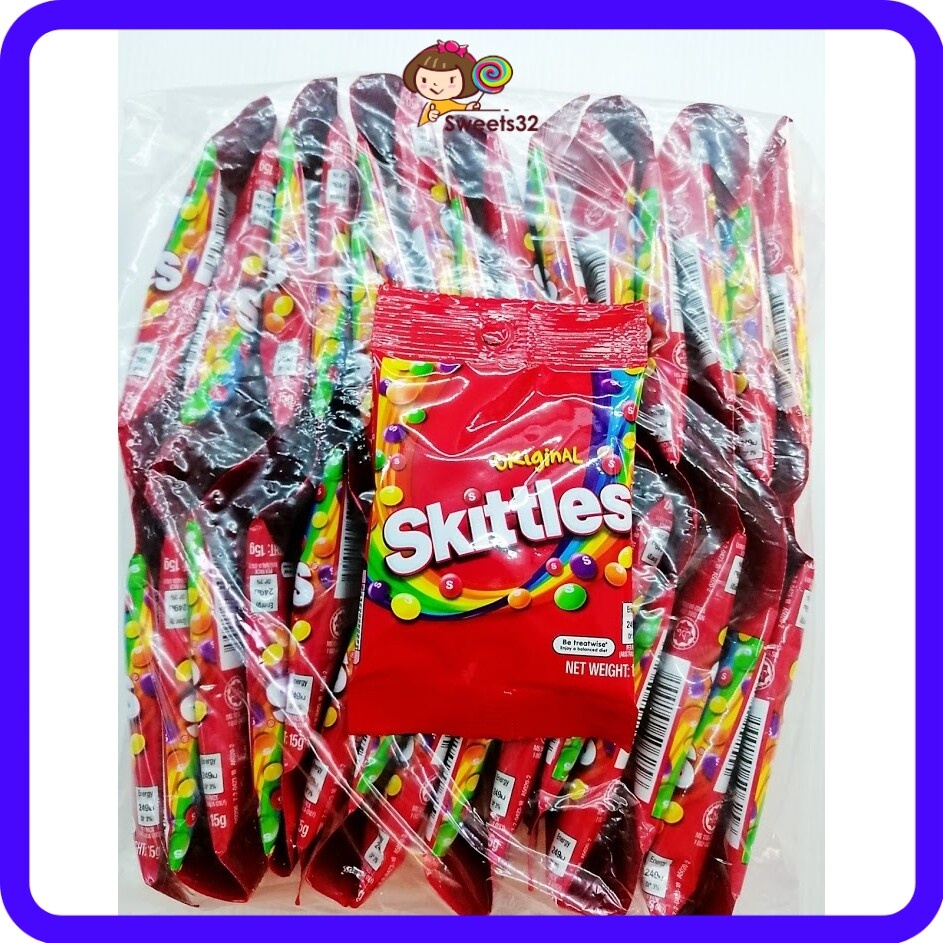 Malaysia Stock Skittles Fruit Flavour Candies Original 30pack X 15gm