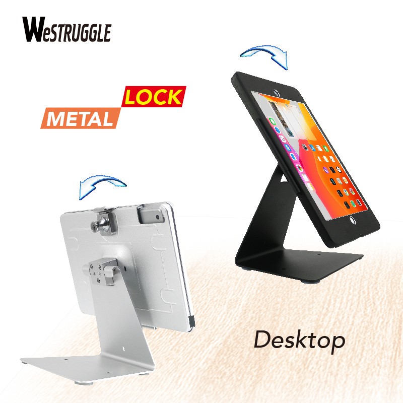 Desktop AntiTheft Stand Holder Enclosure for 10.2 inch iPad Gen 9.8.7