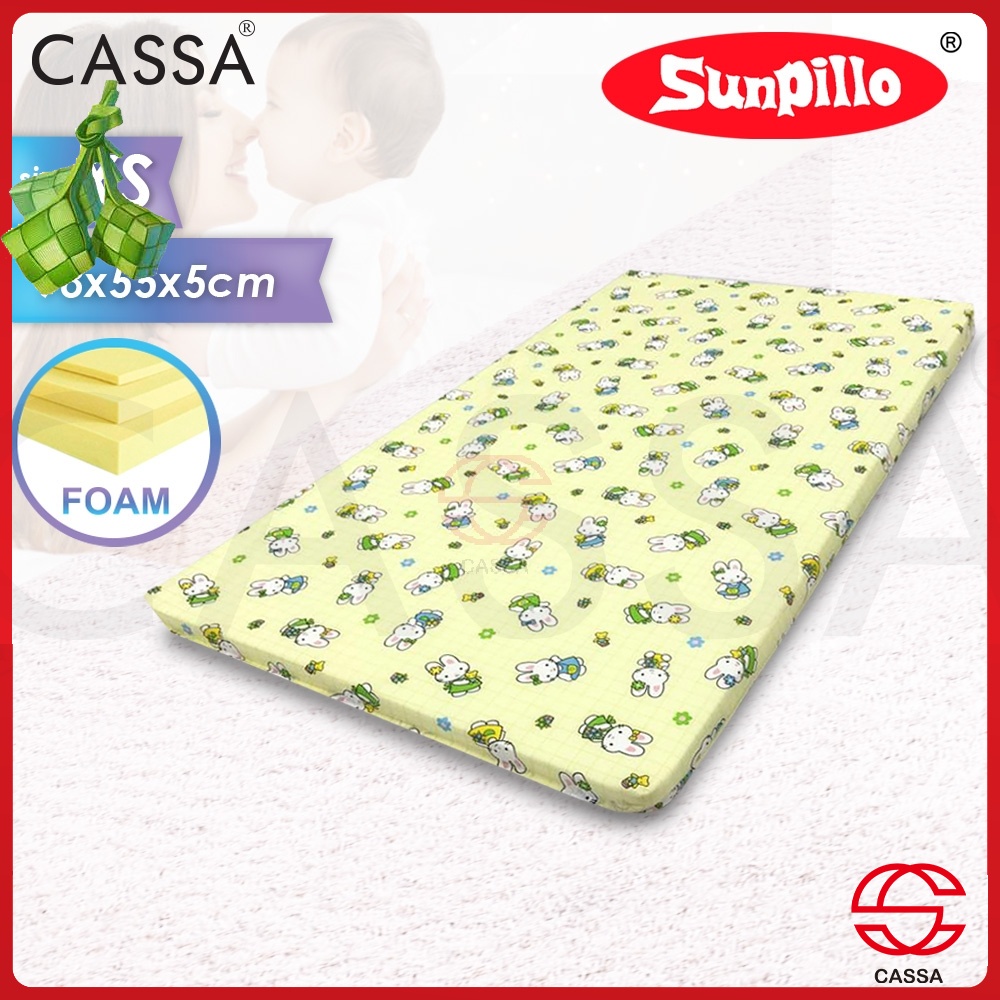 Cassa Sofy 2 Inches Thick Foam Baby Mattress (98X55) Suitable to 100x60