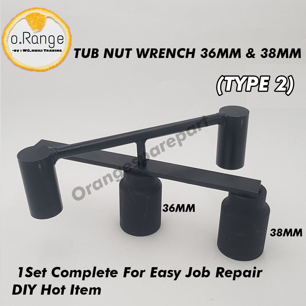 FULL SET Washing Machine Tools Tub Nut Wrench 36MM & 38MM 1Set Complate For Easy Job Repair DIY