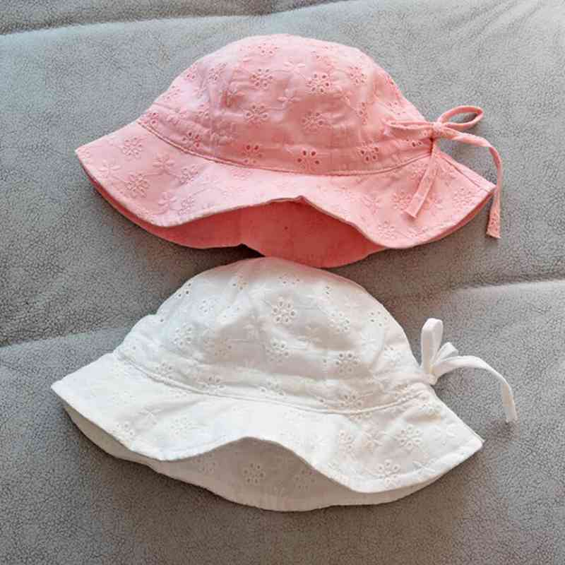 Spring Summer Baby Hat Flower Bows Infant Toddler Girl Sun Hat Soft