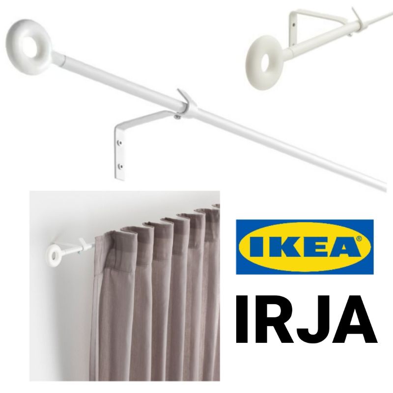 IKEA IRJA Curtain Rod Set Home Living Curtains Langsir Home Decor Rod Shopee Malaysia