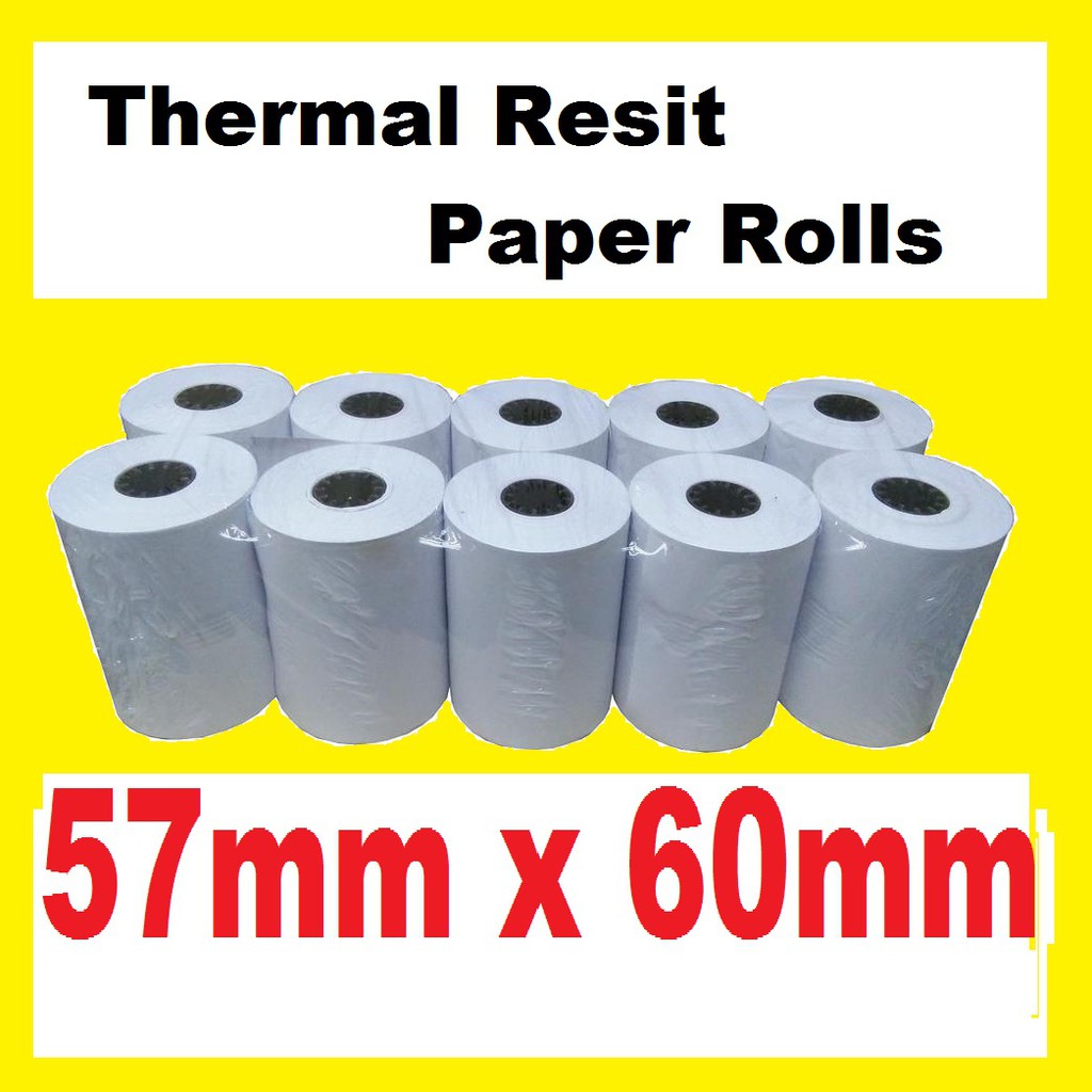 Thermal Paper Roll Receipt Paper Cash Register Kertas Resit (57x60mm