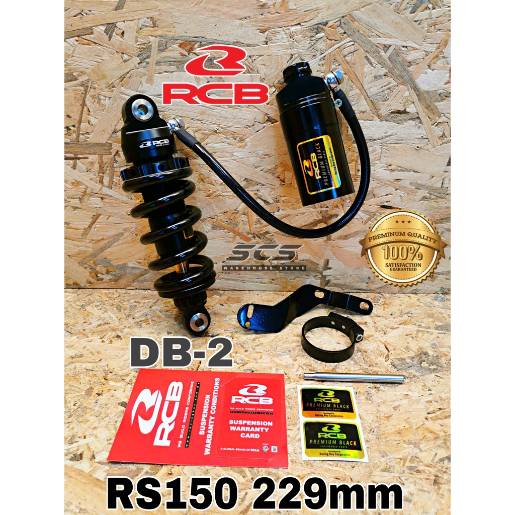 Honda RS150 Monoshock RCB DB2 Black Gold Series 229mm Mono Absorber