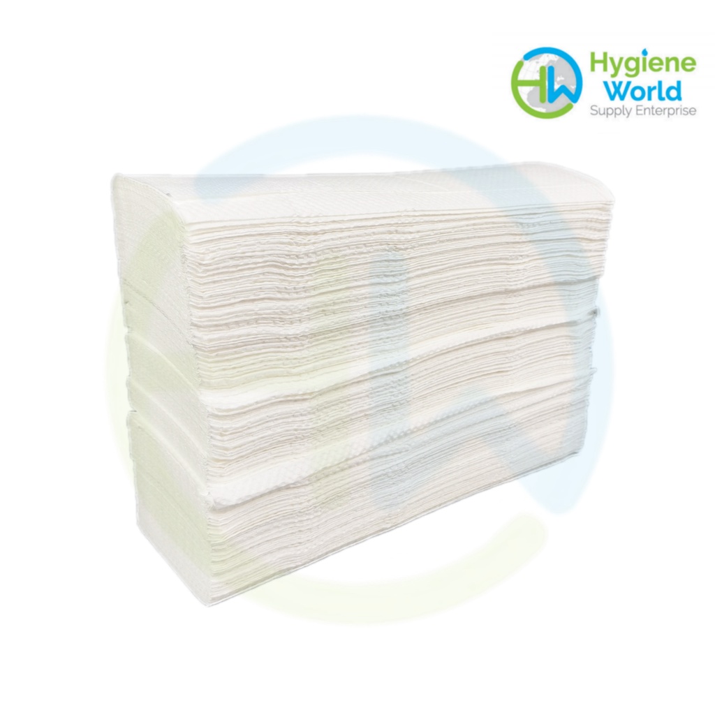 MFold Hand Towel Tissue 250's 1 PLY [230mm x 220mm] / BY PACK Shopee