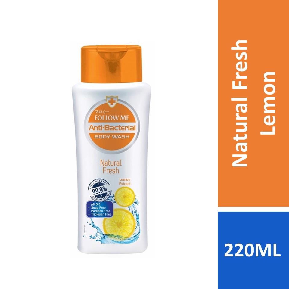Follow Me AntiBacterial Body Wash Natural Fresh 220ml Shopee Malaysia