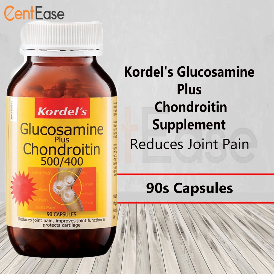 Kordel's Glucosamine Plus Chondroitin 90s Capsules Supplement Reduces