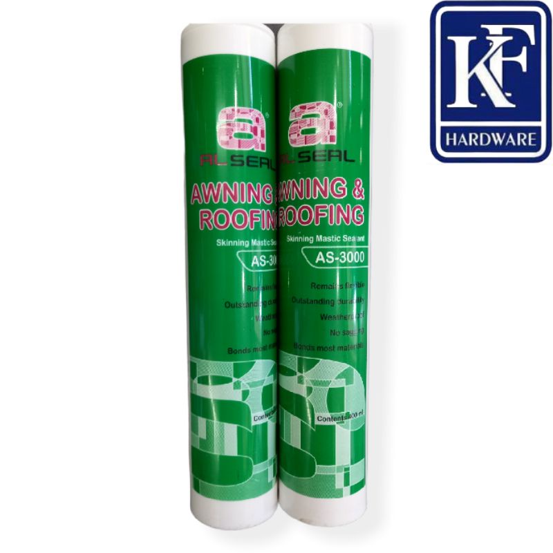 ALSEAL AWNING & ROOFING SKINNING MASTIC SEALANT SILICONE AS3000(GREY