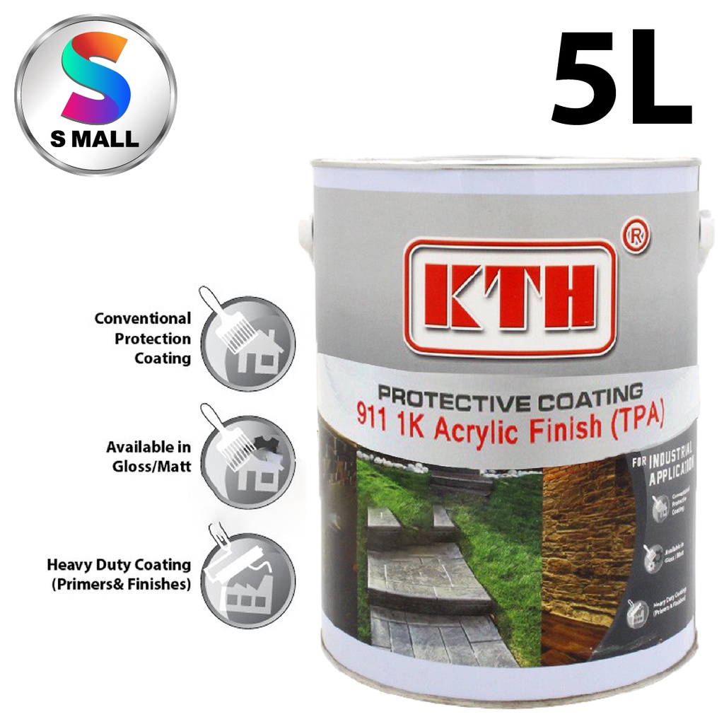 5Litres 5L 1K KTH ACRYLIC FINISH PAINT STONE LACQUER / SLATE SEAL
