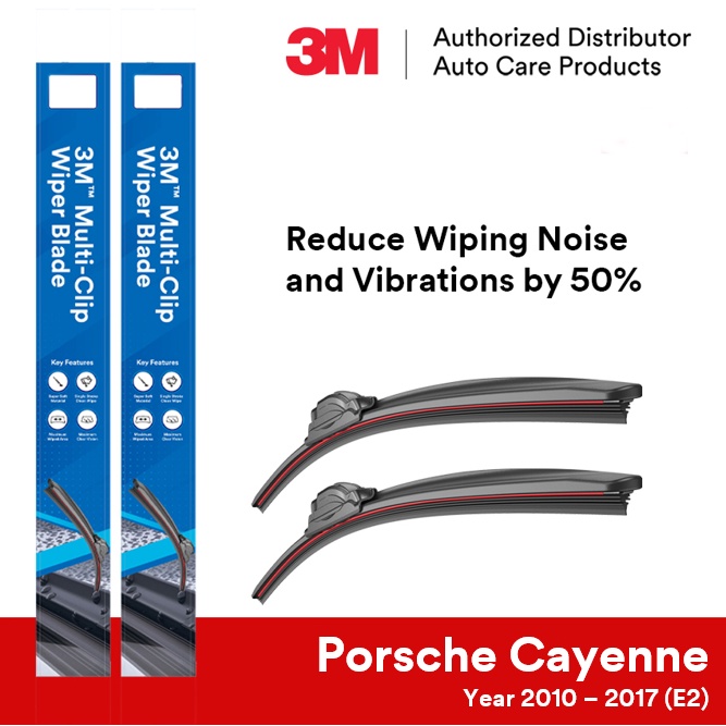 3M MultiClip (Hybrid Design) Wiper Blades for Porsche Cayenne (E2